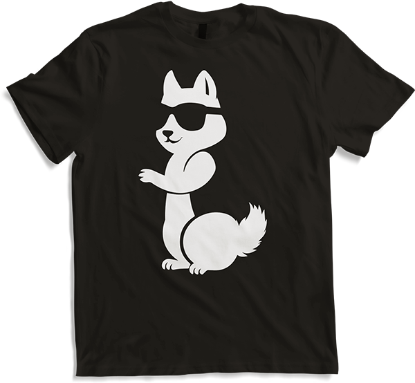 Produktbild von T-Shirt Lustiges Eichhörnchen mit Sonnenbrille, Eichhörnchen