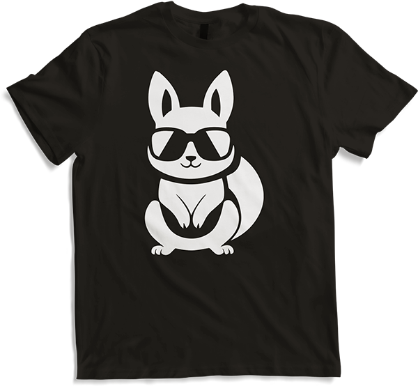Produktbild von T-Shirt Lustiges Eichhörnchen mit Sonnenbrille, Eichhörnchen