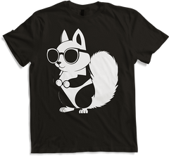 Produktbild von T-Shirt Lustiges Eichhörnchen mit Sonnenbrille, Eichhörnchen