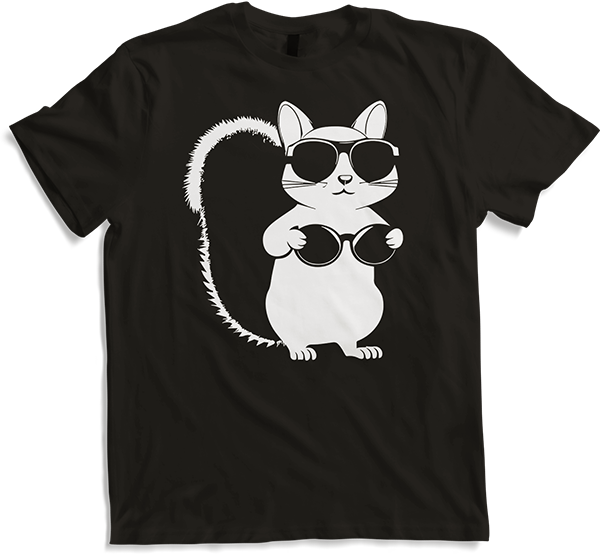 Produktbild von T-Shirt Lustiges Eichhörnchen mit Sonnenbrille, Eichhörnchen
