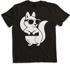Produktbild von T-Shirt Lustiges Eichhörnchen mit Sonnenbrille, Eichhörnchen