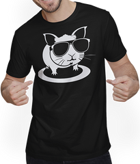 Produktbild von T-Shirt mit Mann Lustiges Meerschweinchen mit Sonnenbrille Meerschweinchen