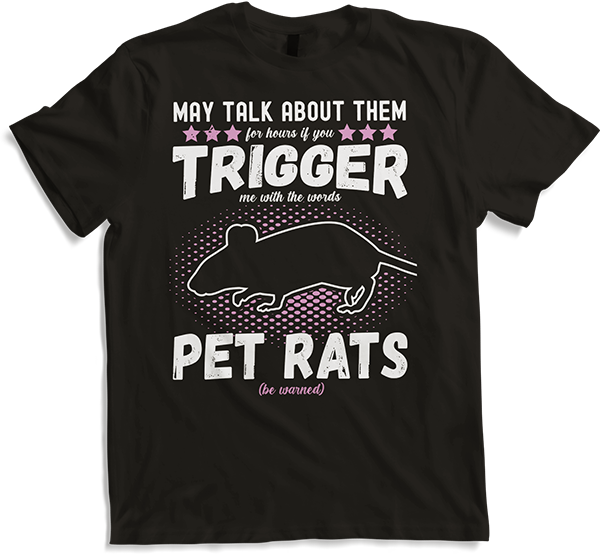 Produktbild von T-Shirt May Talk About Pet Rats Funny Fancy Rats Spruch Accessoire