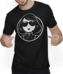 Produktbild von T-Shirt mit Mann Niedliche Anime Mädchen Gothic Manga Märchen Sonnenbrille