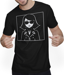 Produktbild von T-Shirt mit Mann Niedliche Anime Mädchen Gothic Manga Märchen Sonnenbrille