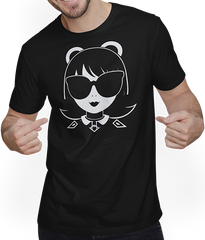 Produktbild von T-Shirt mit Mann Niedliche Anime Mädchen Gothic Manga Märchen Sonnenbrille