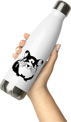 Produktbild von Thermosflasche von Hand gehalten Niedliche Chinchillas-Illustration Zeichnung Chinchilla