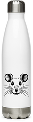 Produktbild von Edelstahlflasche Niedliche Ratten-Illustration, Haustier-Ratten-Zeichnung, ausgefallene Ratten