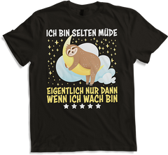 Produktbild von T-Shirt Selten Müde Schlafen Lustige Faultier Sprüche Sarkastisches