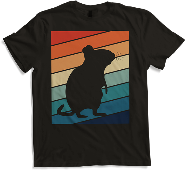 Produktbild von T-Shirt Vintage Degus Retro Achtziger Jahre Style Degu