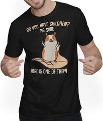 Produktbild von T-Shirt mit Mann You have children? Sure! Lustiger Meerschweinchen Spruch