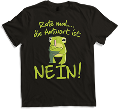 Antwort NEIN Frosch Genervte Teenager Frecher Spruch Mädchen