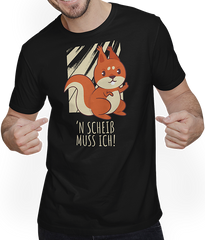 'n Scheiß muss ich Freche Eichhörnchen Sprüche Stinkefinger