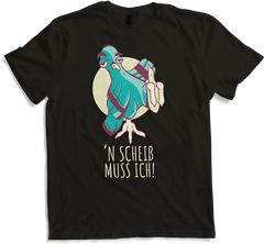 'n Scheiß muss ich Böse Freche Tauben Sprüche Stinkefinger