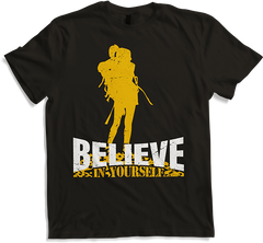 Believe in yourself Girl Hiking Spruch Women Walking
