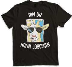 Produktbild von T-Shirt Bin da kann losgehen Ziege Lustiger Cooler Party Spruch