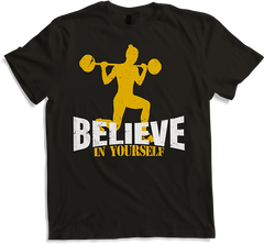 Believe in yourself Lunges Woman Workout Gewichtheben