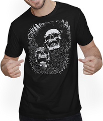 Anarchy Fan Totenkopf mit Mohawk Crazy Antisocial Punk