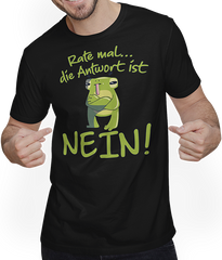 Antwort NEIN Frosch Genervte Teenager Frecher Spruch Mädchen