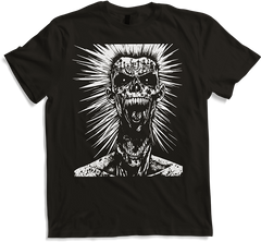 Anarchy Fan Skull mit Mohawk Crazy Antisocial Punk