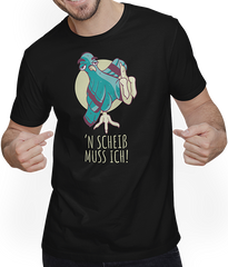 'n Scheiß muss ich Böse Freche Tauben Sprüche Stinkefinger