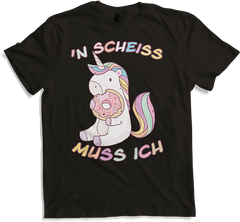 'n Scheiß muss ich Einhorn Donut Freche Sprüche Teenager