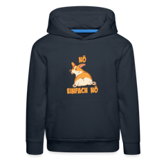 Corgi: Nö Einfach Nö Kinder Premium Hoodie - Navy