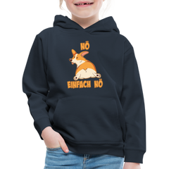 Corgi: Nö Einfach Nö Kinder Premium Hoodie - Navy