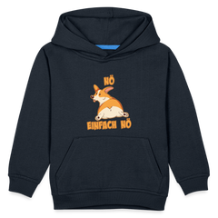 Corgi: Nö Einfach Nö Kinder Premium Hoodie - Navy