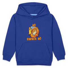 Faultier Nö einfach nö Kinder Premium Hoodie - Royalblau