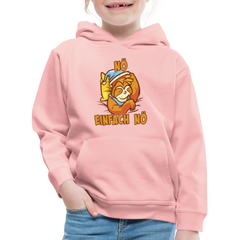 Faultier Nö einfach nö Kinder Premium Hoodie - Kristallrosa