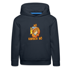 Faultier Nö einfach nö Kinder Premium Hoodie - Navy