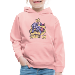 Faultier Pizza Nö einfach nö Kinder Premium Hoodie - Kristallrosa