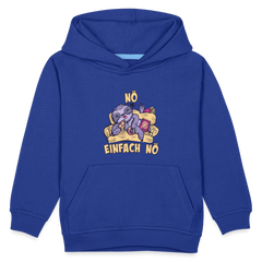 Faultier Pizza Nö einfach nö Kinder Premium Hoodie - Royalblau