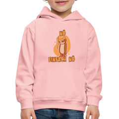 Faultier Schlafmütze Nö Einfach Nö Kinder Premium Hoodie - Kristallrosa