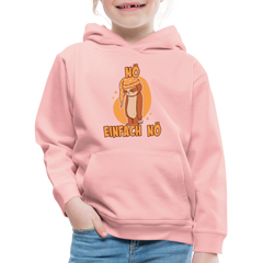 Faultier Schlafmütze Nö Einfach Nö Kinder Premium Hoodie - Kristallrosa