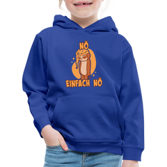 Faultier Schlafmütze Nö Einfach Nö Kinder Premium Hoodie - Royalblau
