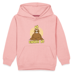 Faultier Kopfhörer Nö Einfach Nö Kinder Premium Hoodie - Kristallrosa