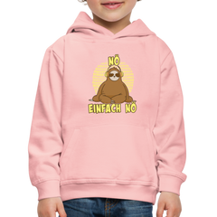 Faultier Kopfhörer Nö Einfach Nö Kinder Premium Hoodie - Kristallrosa