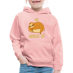 Faultier Schlafen Nö Einfach Nö Kinder Premium Hoodie - Kristallrosa