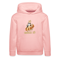 Faultier Panda Nö Einfach Nö Kinder Premium Hoodie - Kristallrosa