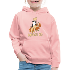 Faultier Panda Nö Einfach Nö Kinder Premium Hoodie - Kristallrosa