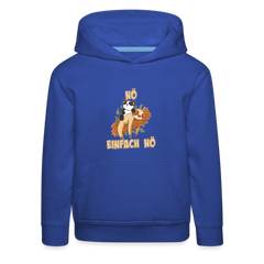 Faultier Panda Nö Einfach Nö Kinder Premium Hoodie - Royalblau