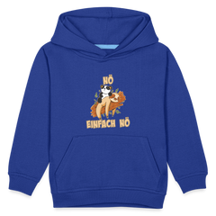 Faultier Panda Nö Einfach Nö Kinder Premium Hoodie - Royalblau