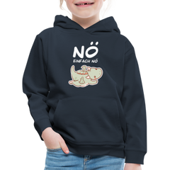Drache Nö Einfach Nö Kinder Premium Hoodie - Navy