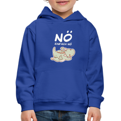 Drache Nö Einfach Nö Kinder Premium Hoodie - Royalblau