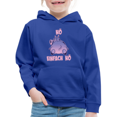 Flusspferd Nö Einfach Nö Kinder Premium Hoodie - Royalblau
