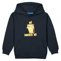 Katze Nö Einfach Nö Kinder Premium Hoodie - Navy