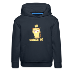 Katze Nö Einfach Nö Kinder Premium Hoodie - Navy