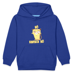 Katze Nö Einfach Nö Kinder Premium Hoodie - Royalblau